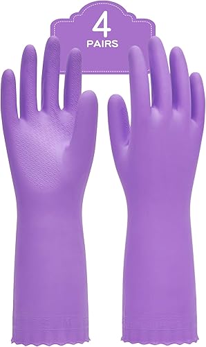 Paquete de 2 y 4 guantes afelpados para el hogar.