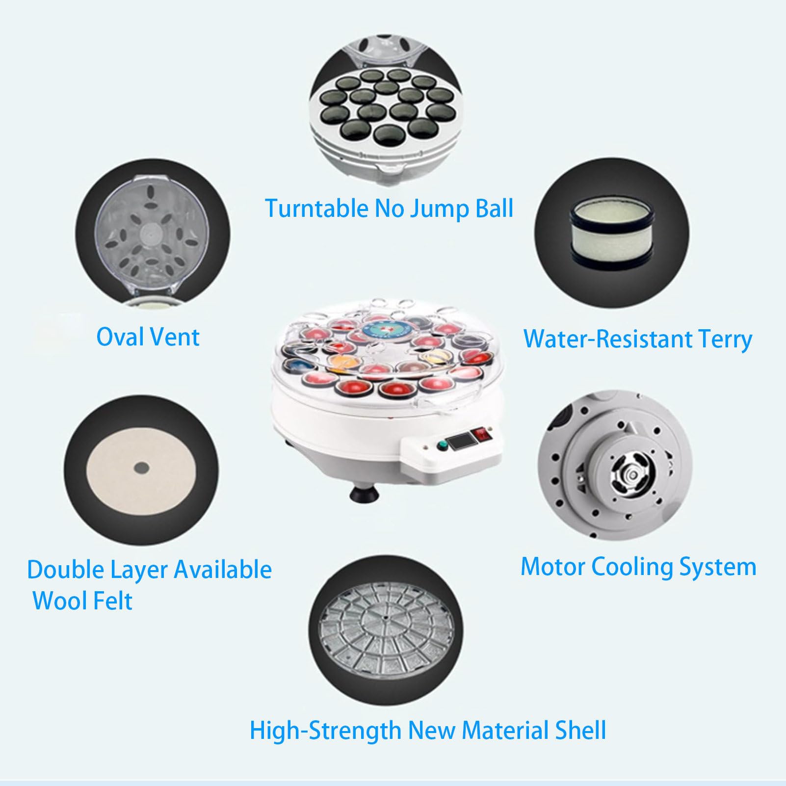 MáQuina Pulidora AutomáTica De Bolas De Billar MáQuina ElectróNica De Limpieza Adecuada para Juegos De Billar Juegos De Snooker 22balls