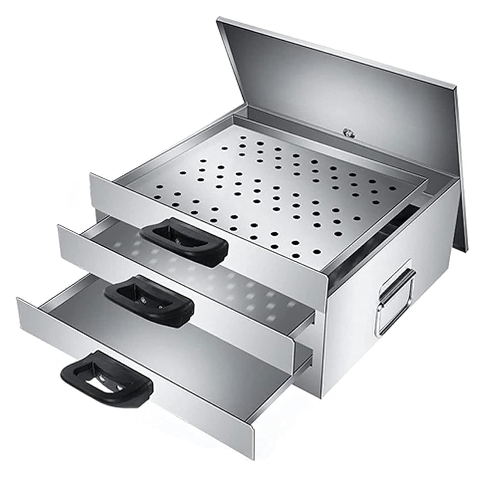 Rice Noodle Roll Steamer with Removable Lid, Versatile Food Steamer for Homemade Noodles, Potatoes, Corn, and Seafood, Easy Handle Design