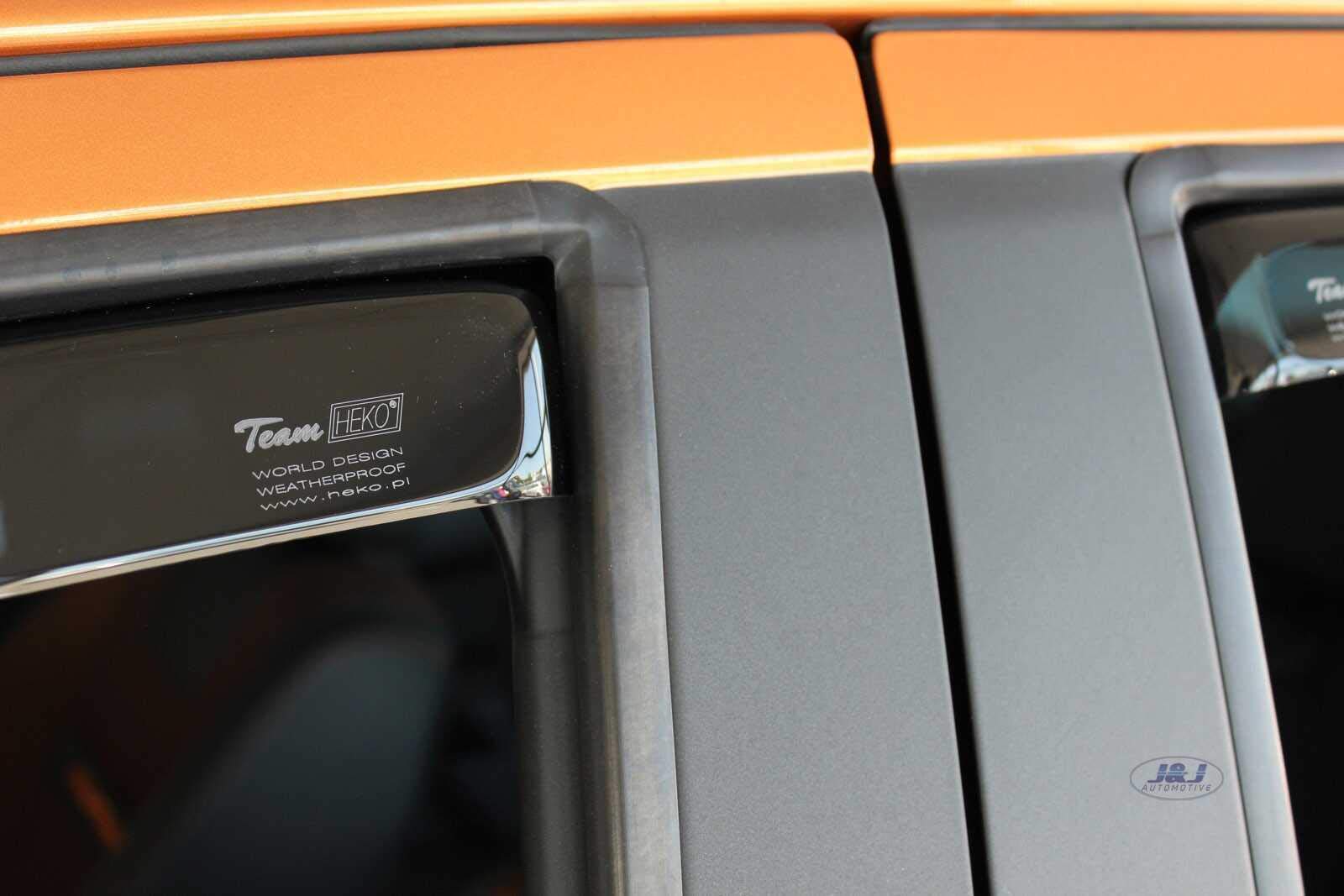 J&J AUTOMOTIVE Windabweiser für Ford Ranger 3 4-Türer 2012-2016 4tlg, Heko Regenabweiser Getönt