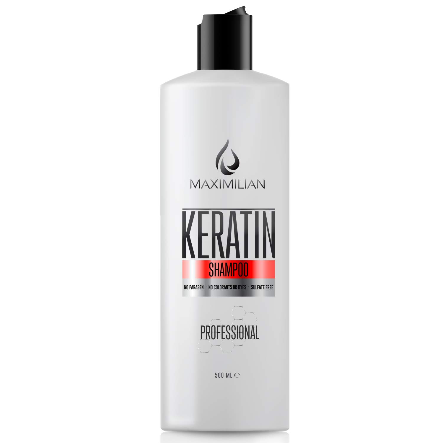 MAXIMILIAN Sulfate Free Keratin Shampoo-Shampoo for Keratin Hair Treatment- Keratin Complex Shampoo- Conditioning and Moisturizing Shampoo for Color Treated Hair