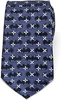 Vista 2 de Cufflinks Inc. Corbatas de seda de Batman, azul (Blue Cross)