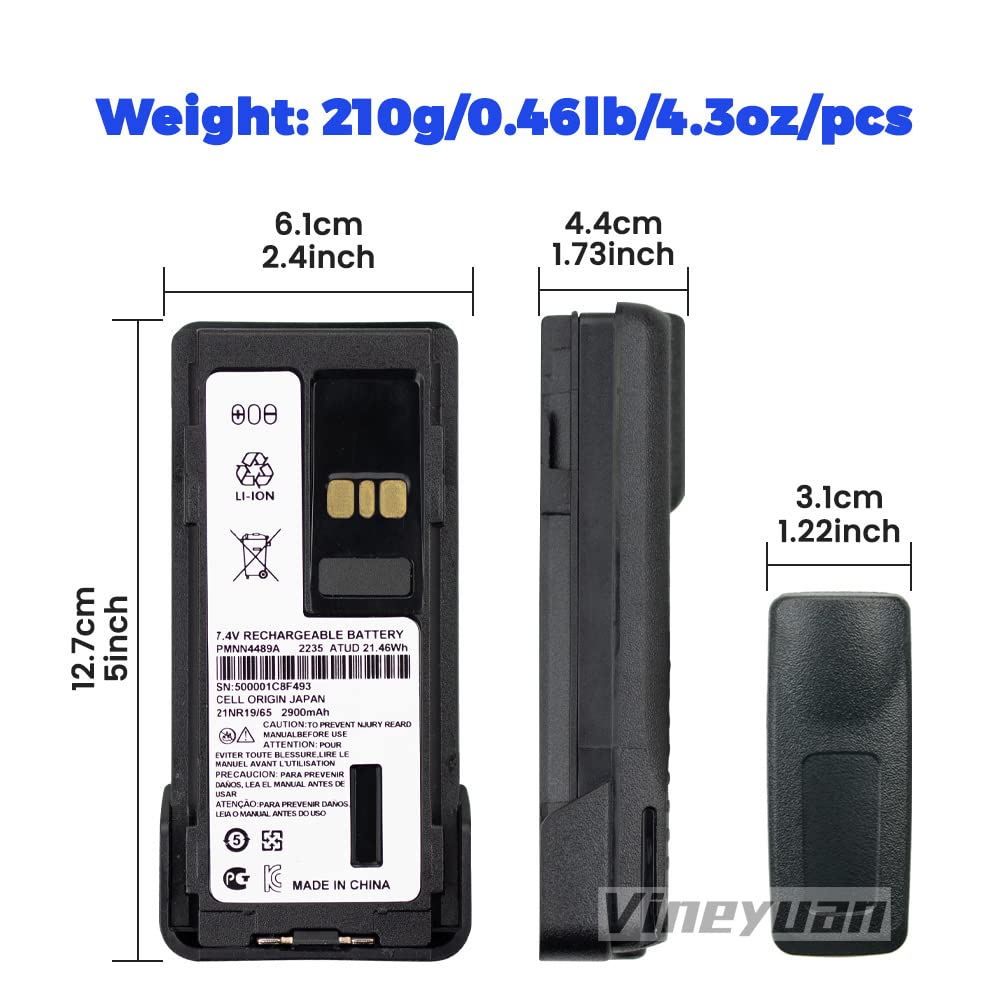 PMNN4489A bateria litowo-jonowa 2900mAh Duża pojemność dla Motorola GP328D+ GP338D+ P8668I APX900 DGP5050E DGP5550E DGP8050E DGP8550E DP4801E XIRP8600000I Radios Bateria do ładowania