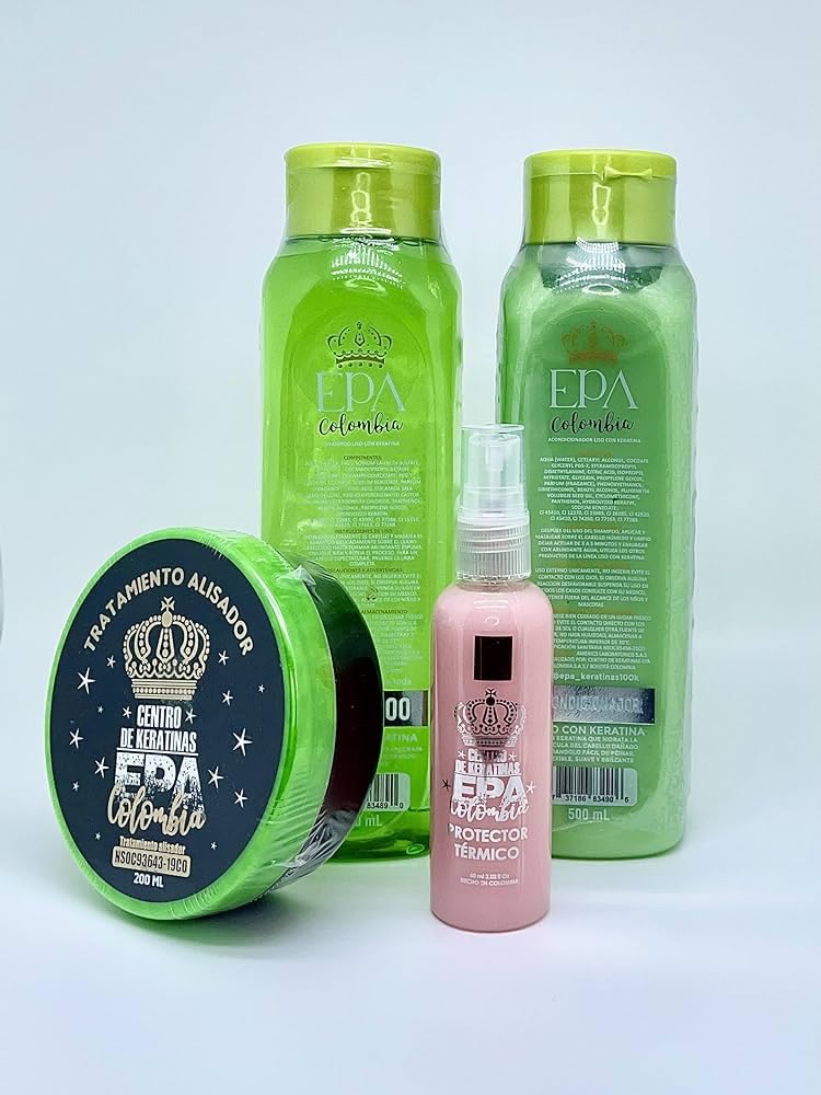 PACK KERATINA EPA COLOMBIA Thermal Mask With proteins BIOTIN Argan oil Collagen Repairs moisturizes softens provides mirror shine | Free of formaldehy