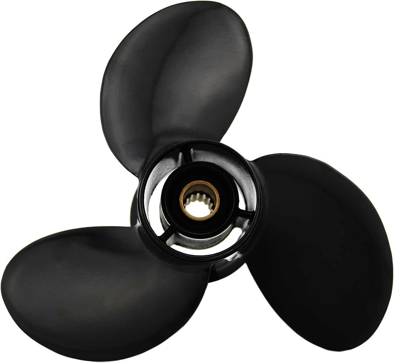 9.25 Dia x 10 Pitch OEM Aluminum Outboard Propeller Fit for Mercury Engines 9.9CT 15HP 20HP, 14 Spline Tooth, 3 Blade, 4-Stroke, RH