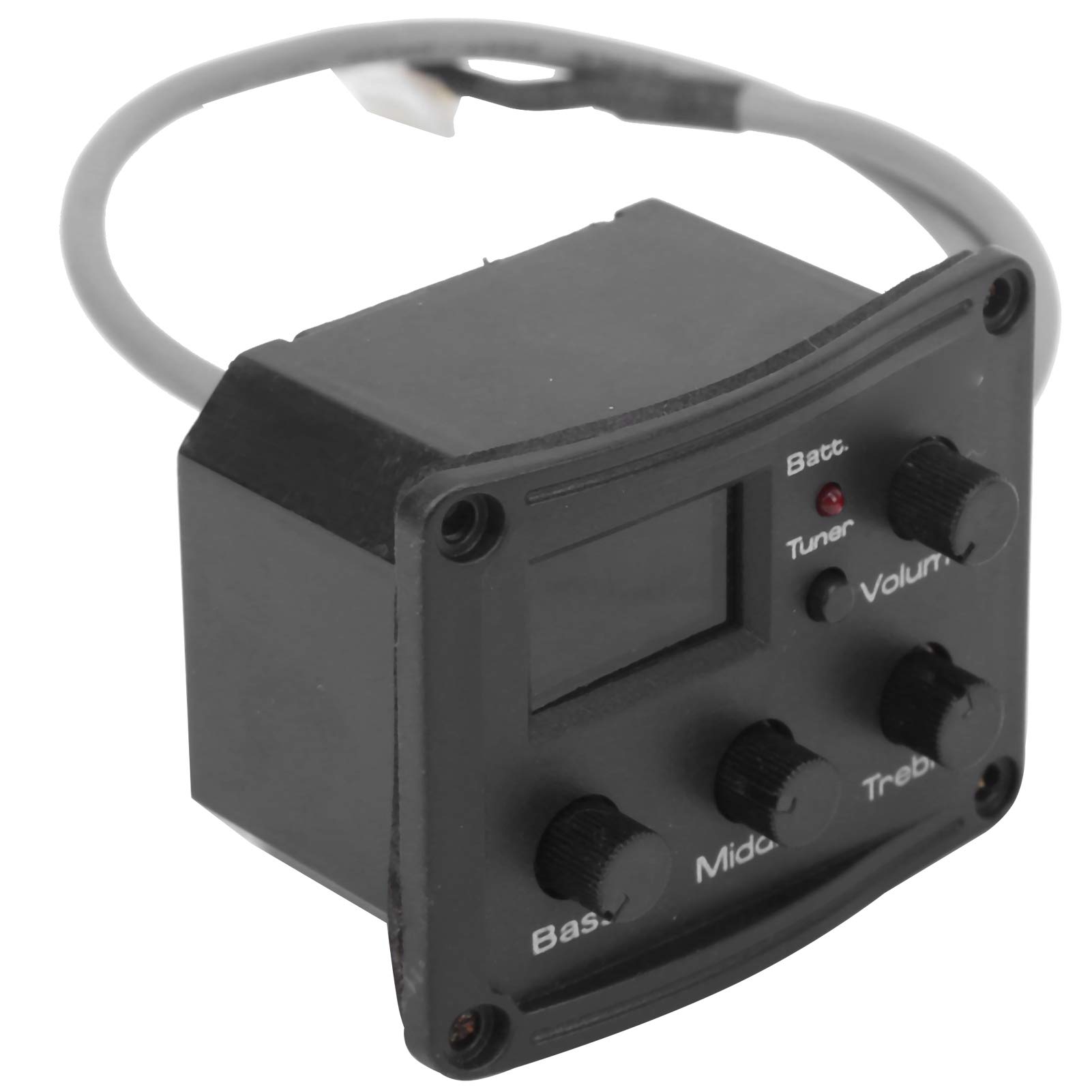 Ukulele Pickup,Ukulele Pickup EQ Color Tuner with LED Display Electric Box 3Segment Equalizer Musical
