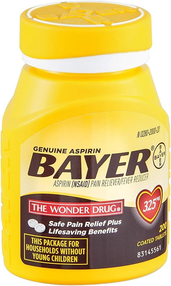 Bayer Genuine Aspirin Pain Reliever/Fever Reducer Coated
