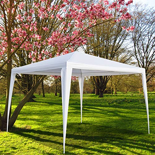 Carpa impermeable 3 x 3 m con tubos de hierro blancos miniatura 6