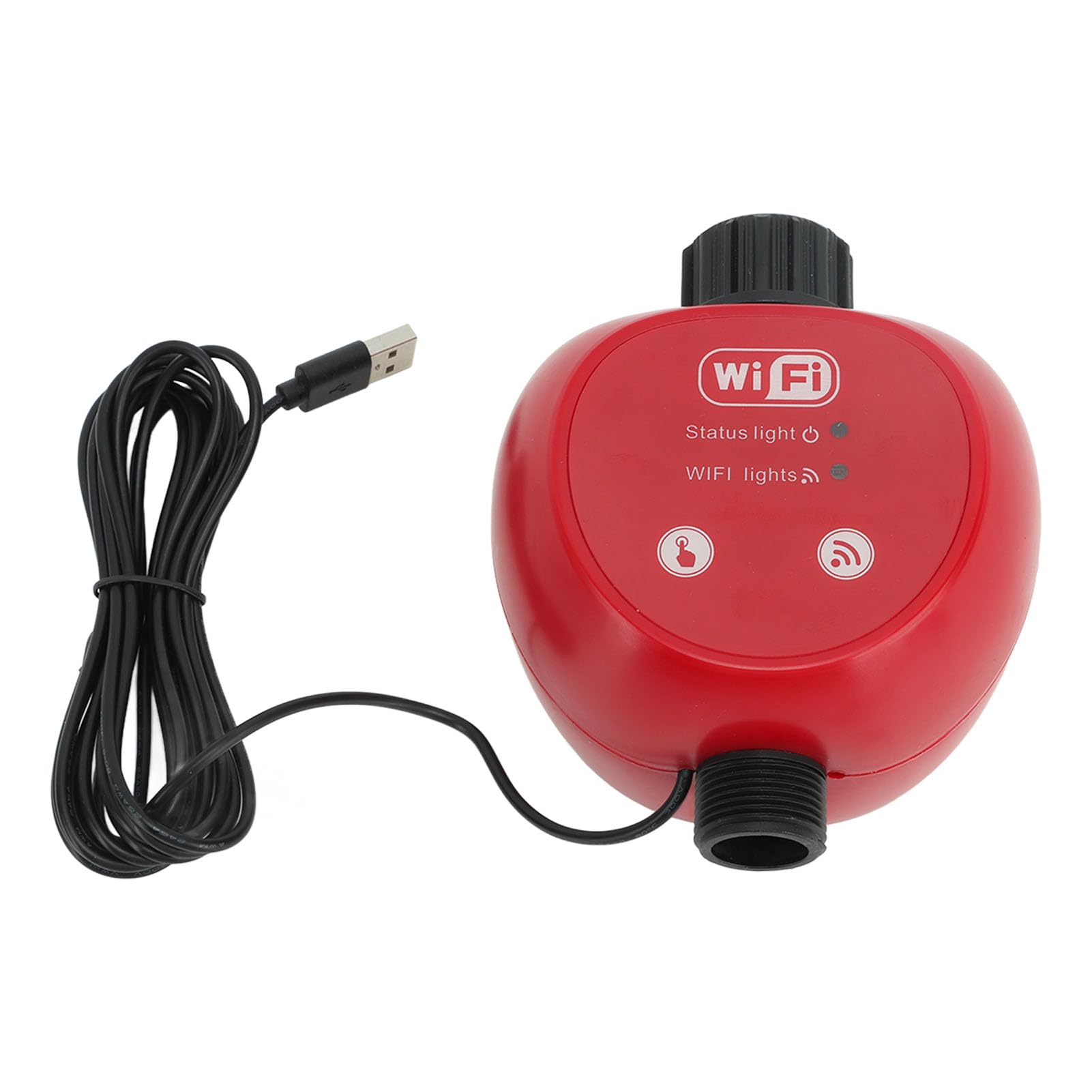 Indywa automatyczne urządzenie do podlewania Wi -Fi System samodzielnego podlewania czasu dla ogrodów domowych i roślin doniczkowych ABS TPE Stal nierdzewna 14,6 x 10,3 cm