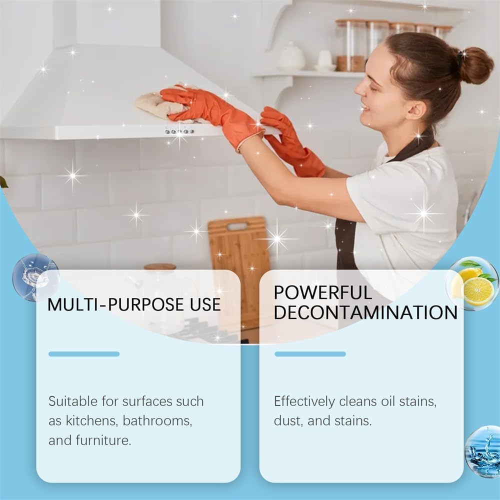 2Pcs R&W Multi Purpose Cleaner,Brazilian Waves Multi Purpose Cleaner,All-purpose Rinse-free Cleaning Spray for Cleaning Bathrooms,Floors,Kitchens