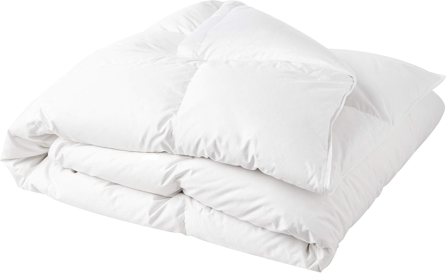 Highland Feather Carmel Hutterite White Goose Down Duvet/Comforter 725 Loft All-Season Fill 700TC 100% Egyptian Cotton Casing with Corner Ties, Queen