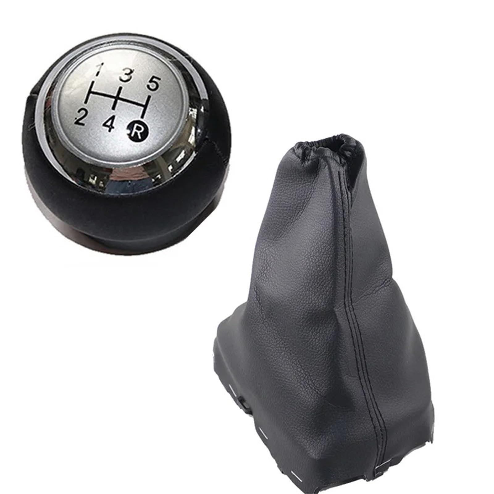 Tusgt 5 Speed Silver Knob Manual For Toyota For Corolla E18 E180 2013-2018 Gear Stick Shift Knob Gearbox Boot Handle Lever(5 Speed Silver)