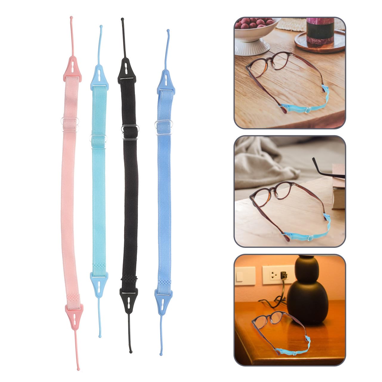 OSALADI 12pièces Corde Élastique Antidérapante Pour Lunettes Retenues Réglables Pour Accessoires De Solaire Foncé