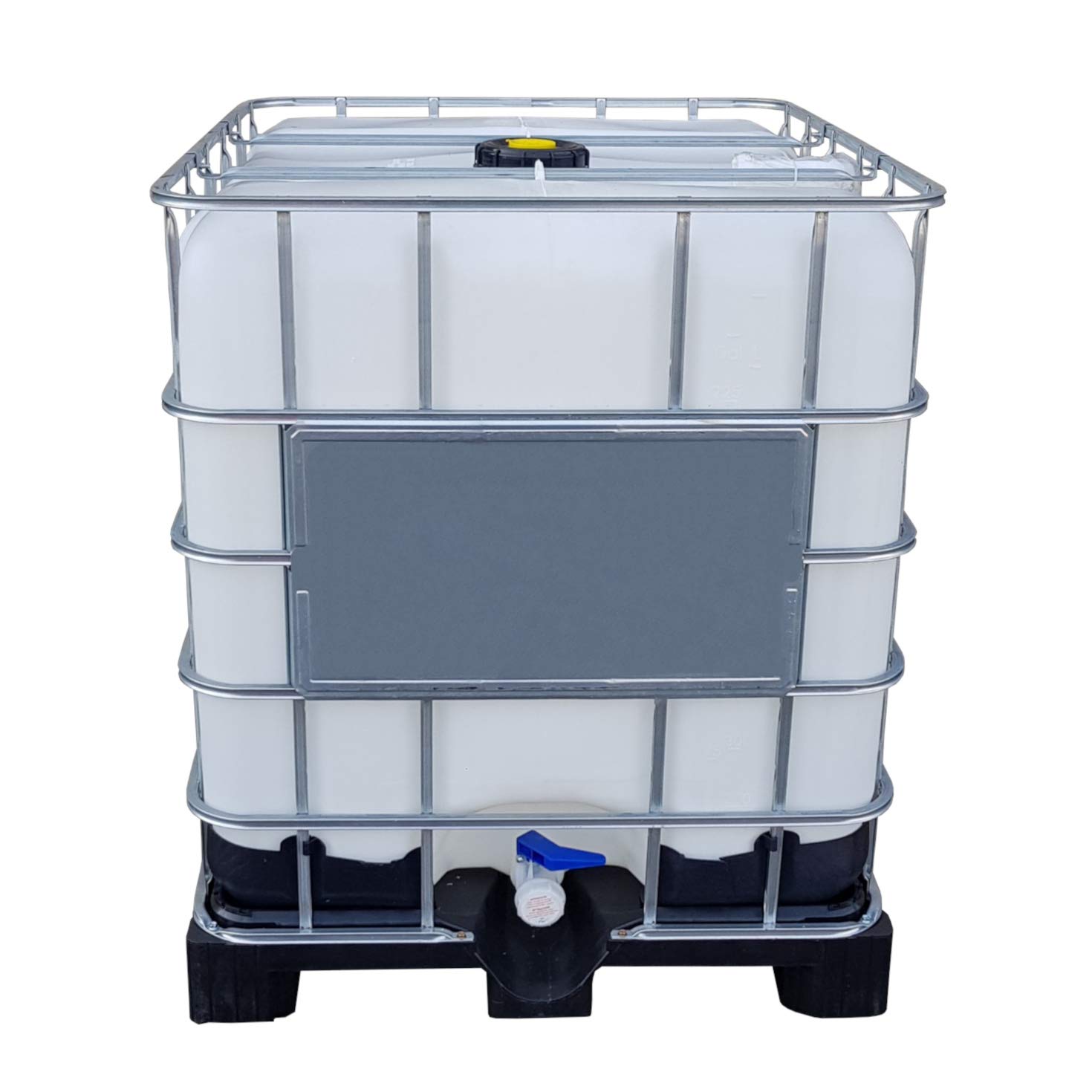 1000 l IBC Wassertank Container Regenwassertank GFK Kunststoffpalette GESPÜLT