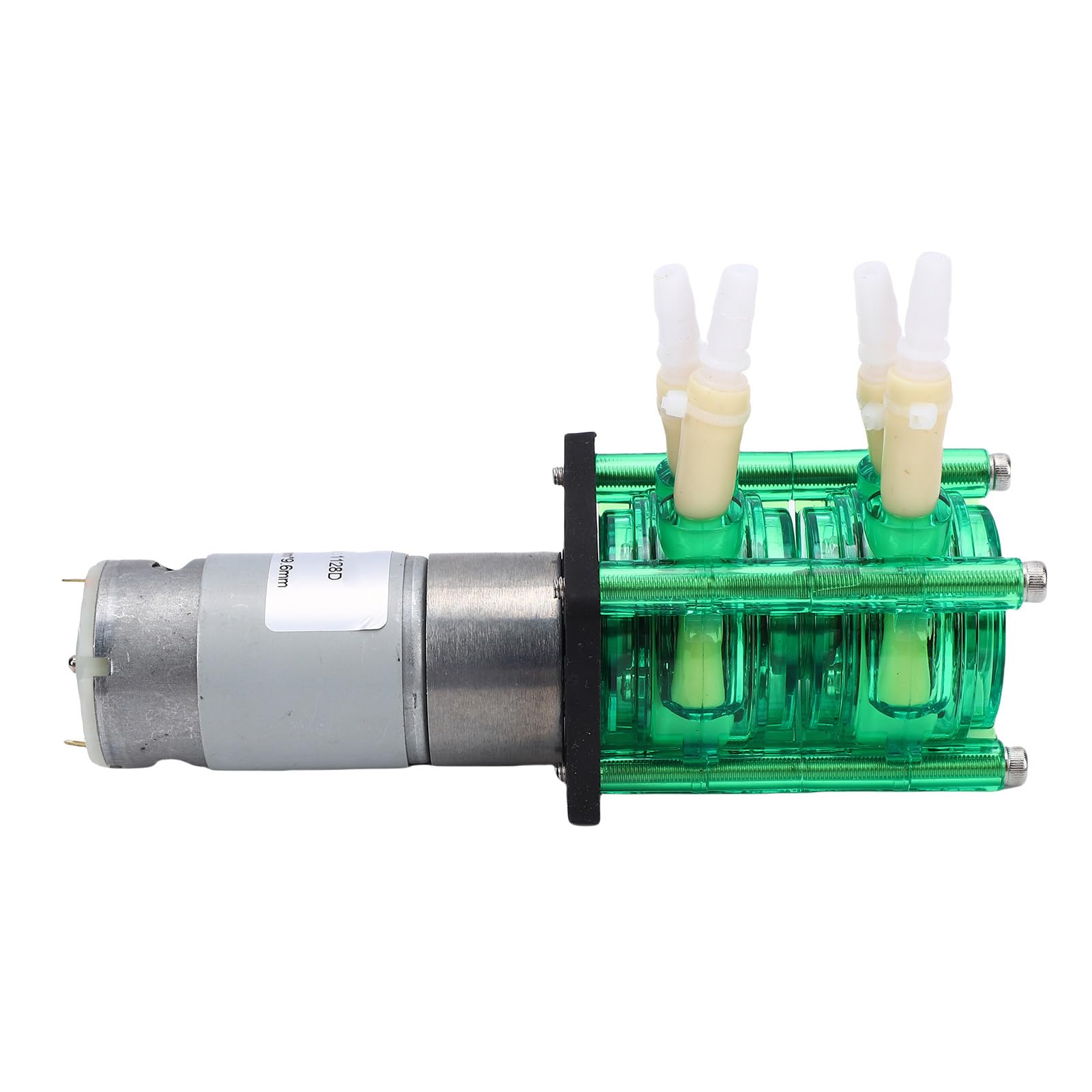 Ejoyous Peristaltische Pumpe, Doppelkopf-Peristaltikpumpe aus Edelstahl, 2 X 500 Ml min., mit 6,4 X 9,6 Mm BPT-Rohr, Gleichstrom-Bürstenmotor für Experimentelle Forschung, Tintenstrahldruck,