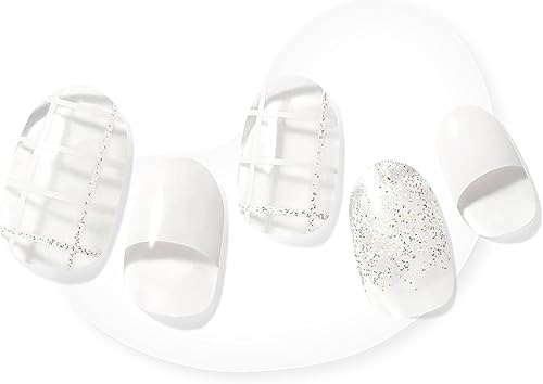 Dashing Diva Glaze - Tiras de uñas de gel semicuradas, funciona con cualquier lámpara de uñas LED, de larga duración, resistentes al astillamiento,