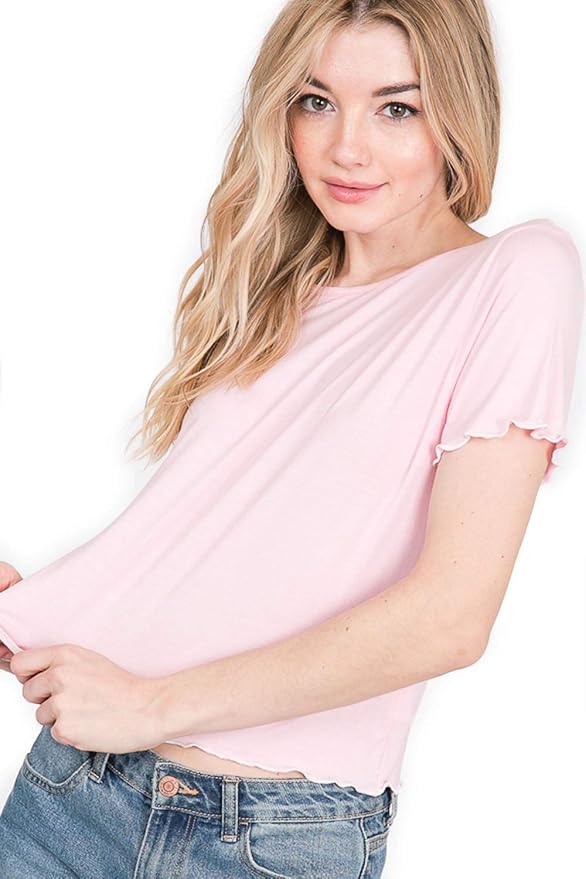 Women's lettuce edge tee Clearance