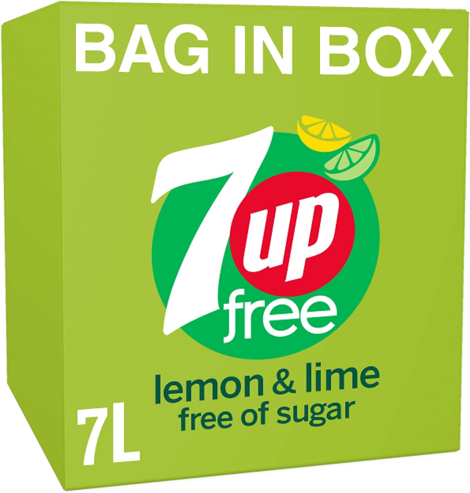 7UP Free Post Mix BIB Soft Drink, 7 Litres