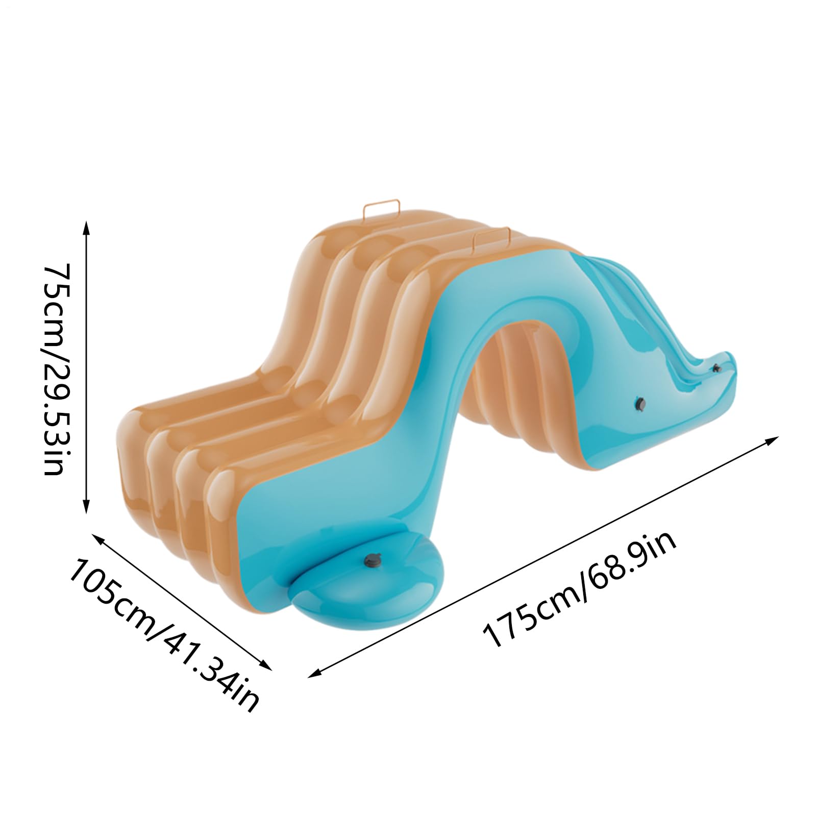 Slimabile Per Piscina, Scivolo D'acqua Gonfiabile, Slittamento Del Divertimento Estivo, Configurazione Rapida 'inflazione, Design Coinvolgente, 175x105x75 Cm, Ideale Per Feste Ed Eventi