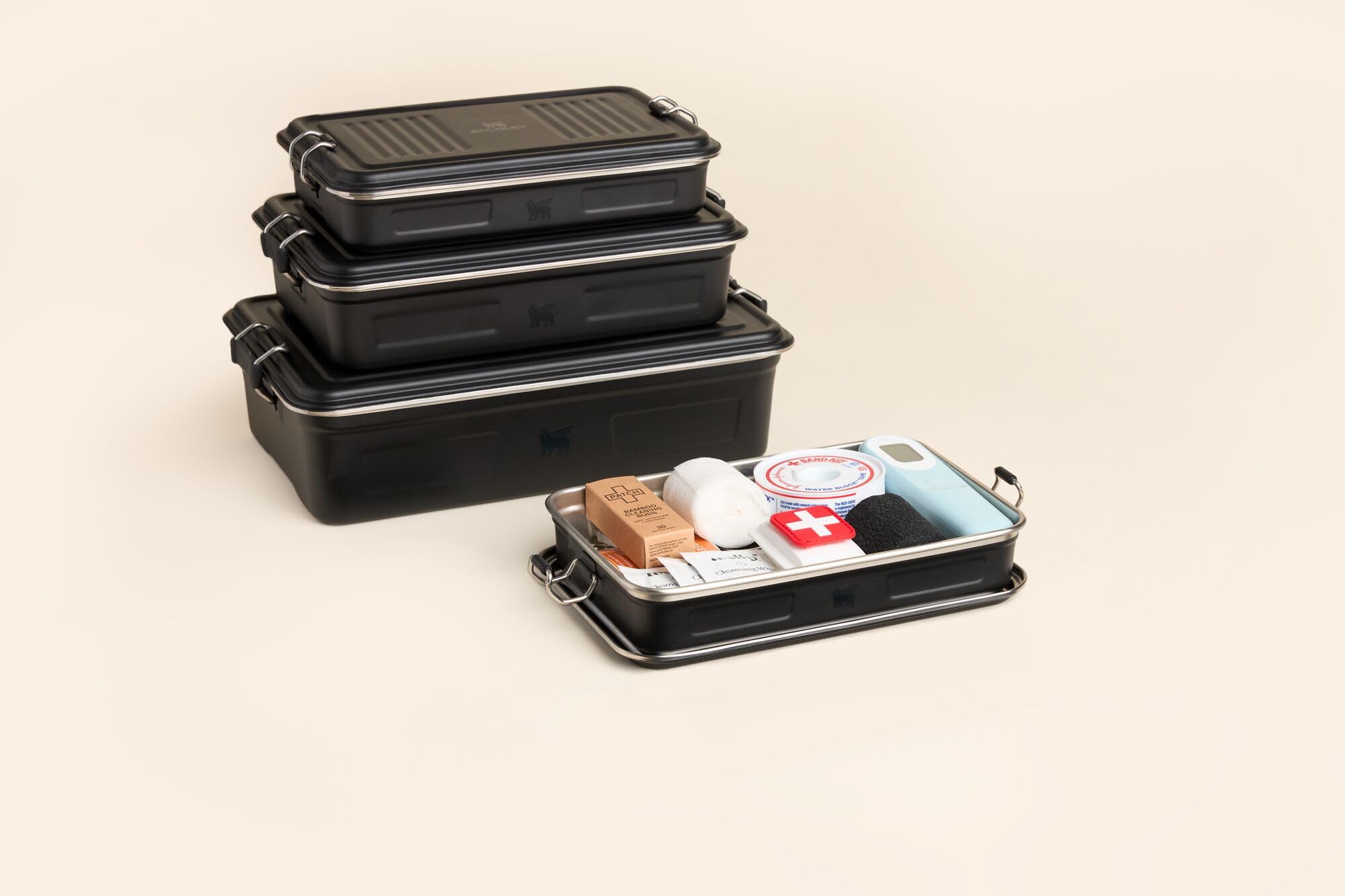 ✨新品未使用品✨Stanley Useful Box グリーン ２個セット Stanley Classic Useful Box 1.25 qt | Metal Snack and Lunch Box