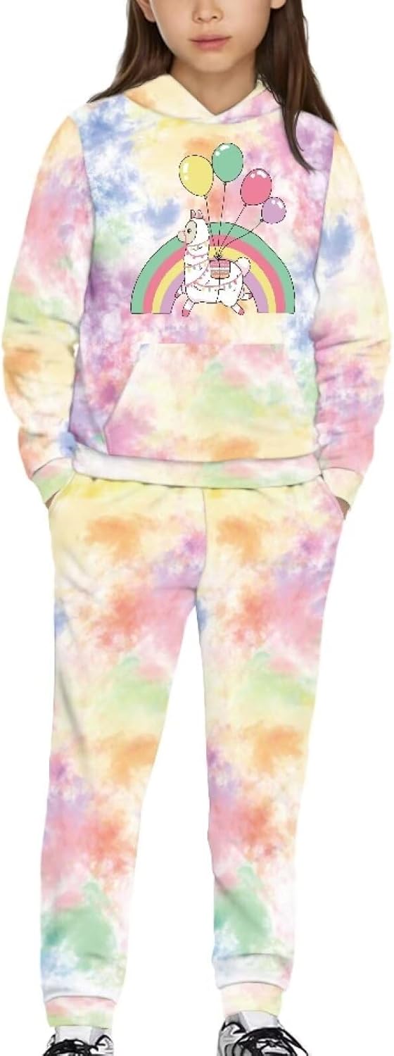 Renewold Kids Hoodie Sweatshirt Jogger Sweatpants 2 Pieces Sweatsuits Set Boys Girls Tracksuits Long Sleeve Activewear