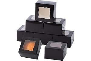 100 Pack Black Party Favor Boxes For Wedding Reception Party