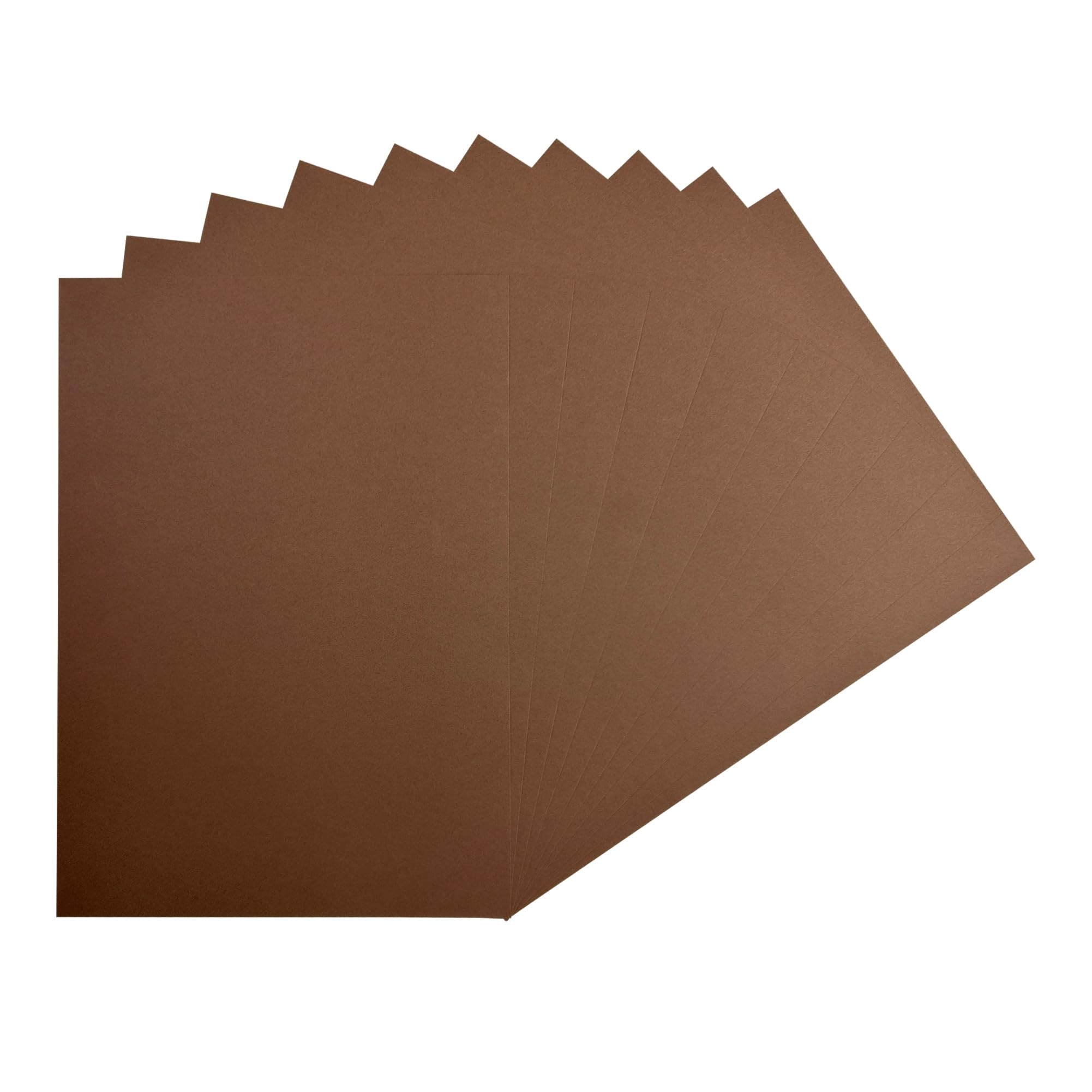 Pack of 50 A4 Brown Coloured Card 160gsm Sheets — image 1
