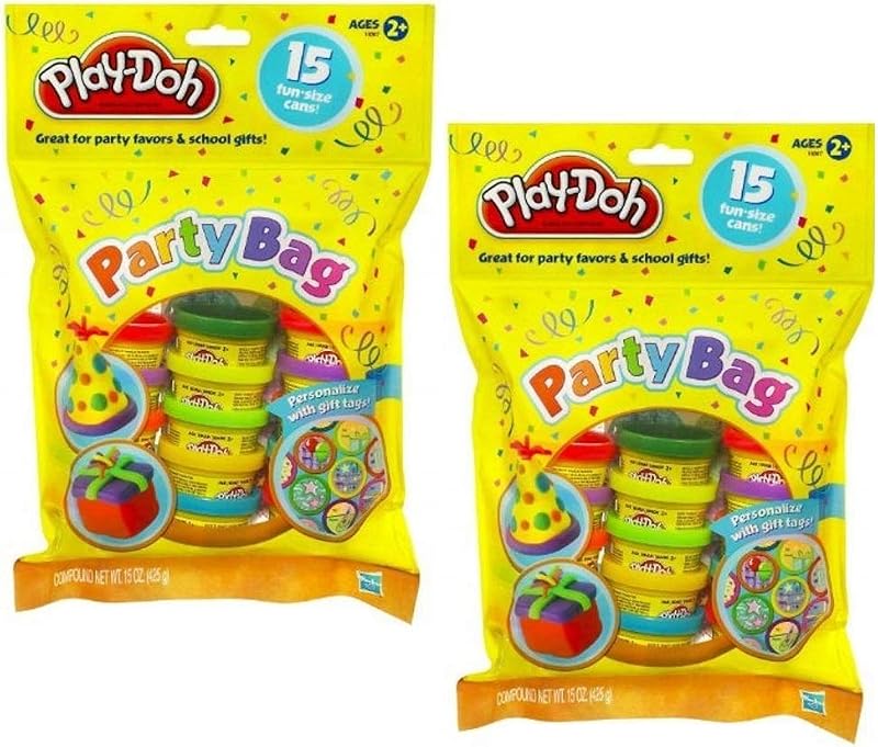 Play-Doh Party Bag Dough, 15 Count (Assorted Colors) - 2 Pack