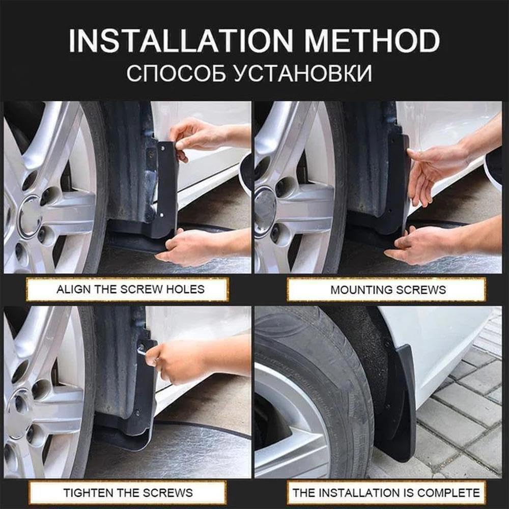 Auto Parts 4PCS Car Mud Flaps for Toyota Corolla E120 E130 2000~2006 Anti-Splash Mudflap Splash Front Rear Mud Flap Fenders