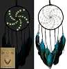 Luminous Dream Catchers Wall Hanging Room Decor Dreamcatcher Handmade Feather for Girls Boys Kids Bedroom Decoration Ornament Craft Gift