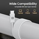 Portronics Conch Theta C in Ear Type C Wired Earphones with in Line HD Mic, Powerful Audio, 14.2mm Driver, Unique Earbuds Design, TPE Anti Tangle Wire, in line Controls, Wide Compatibility(White) gallery image