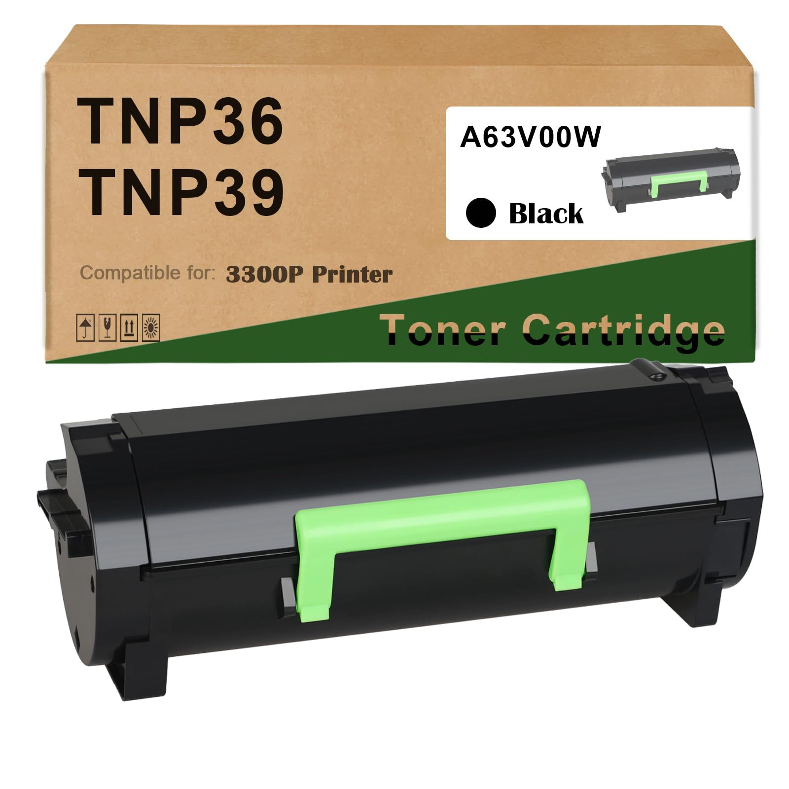 Allton TNP36 TNP39 Toner Cartridge Compatible A63V00W TNP-36 TNP-39 Toner Replacement for konica Minolta Bizhub 3300P 3301P Printer(1-Pack)