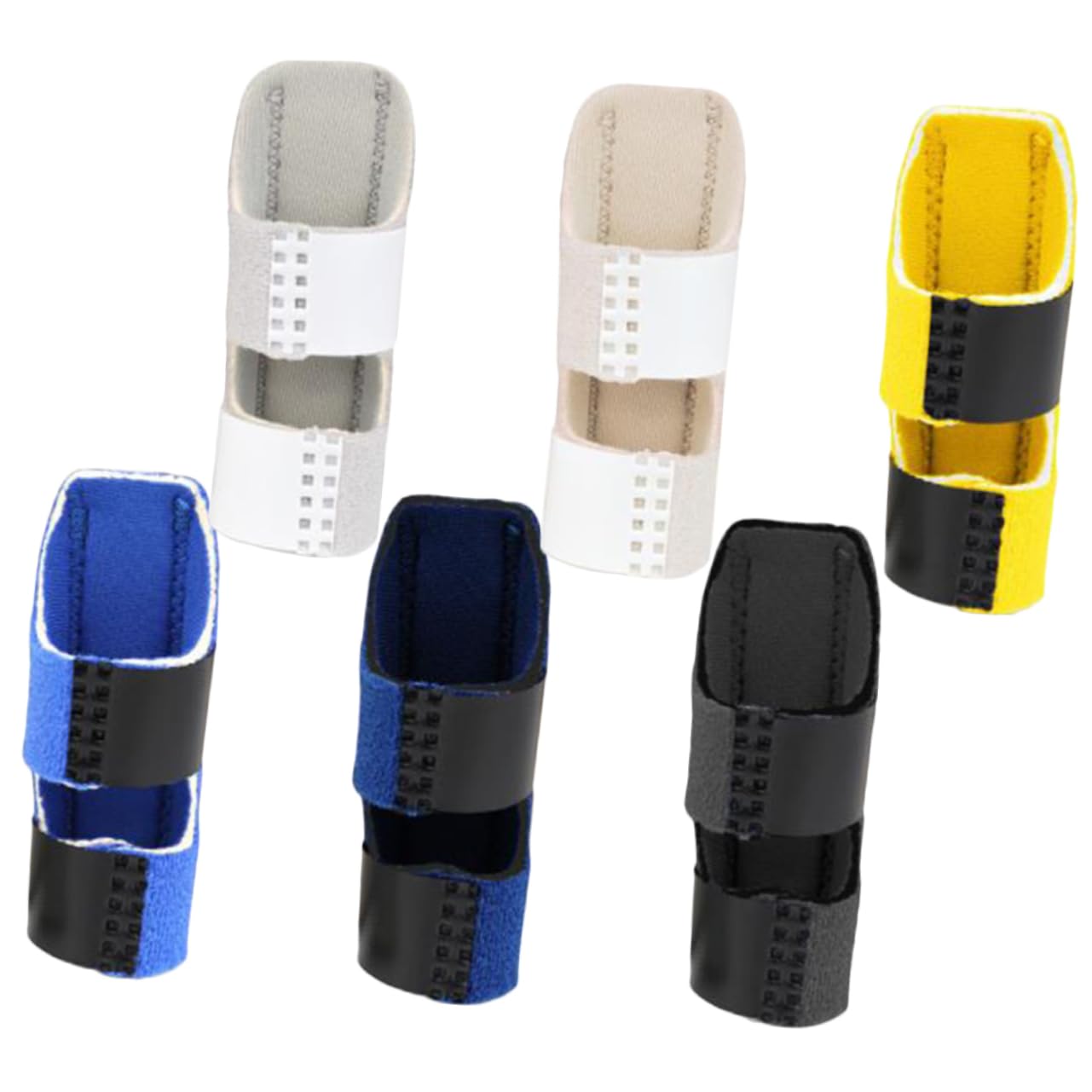 DEARMAMY 6Pcs Finger Sprain Fixation Band Comfortable Joint Support Wrap for Injury Relief Breathable Design for Finger Protection and Stability During Daily Activities