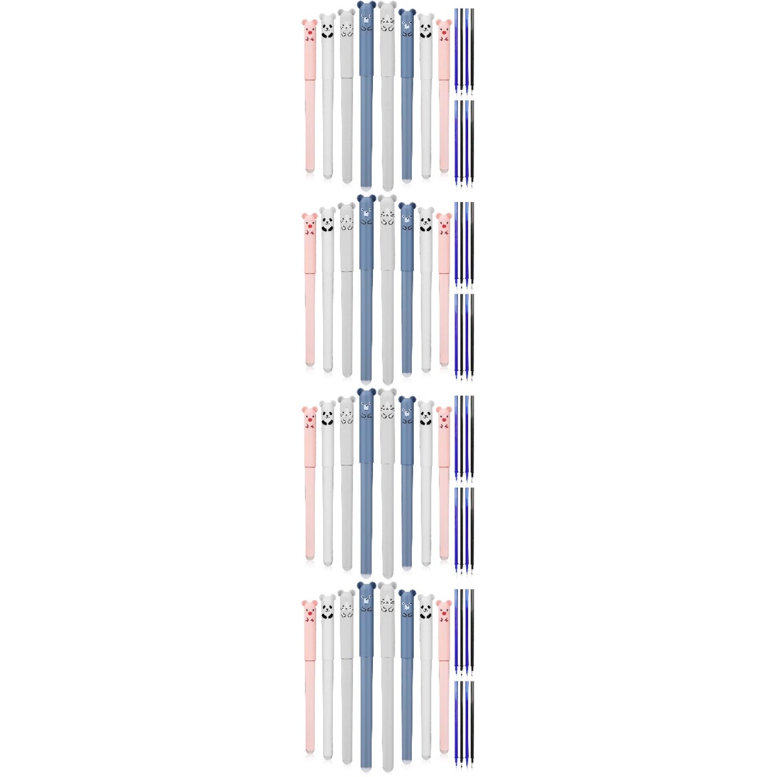 4 Set Penna A Sfera Cancellabile Forniture Trasparente Evidenziatori Penne Cancellabili Penne Cancellabile Penna Per Per Firmare Plastica 8 Pezzi * 4
