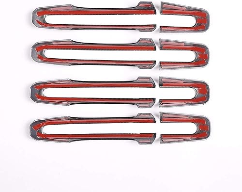 Miniatura 7 de YIWANG ABS manija de puerta de coche cubierta ajuste 8 unids para Land Rover Range Rover Sport 2014-2018 Auto Accesorios (fibra de carbono)