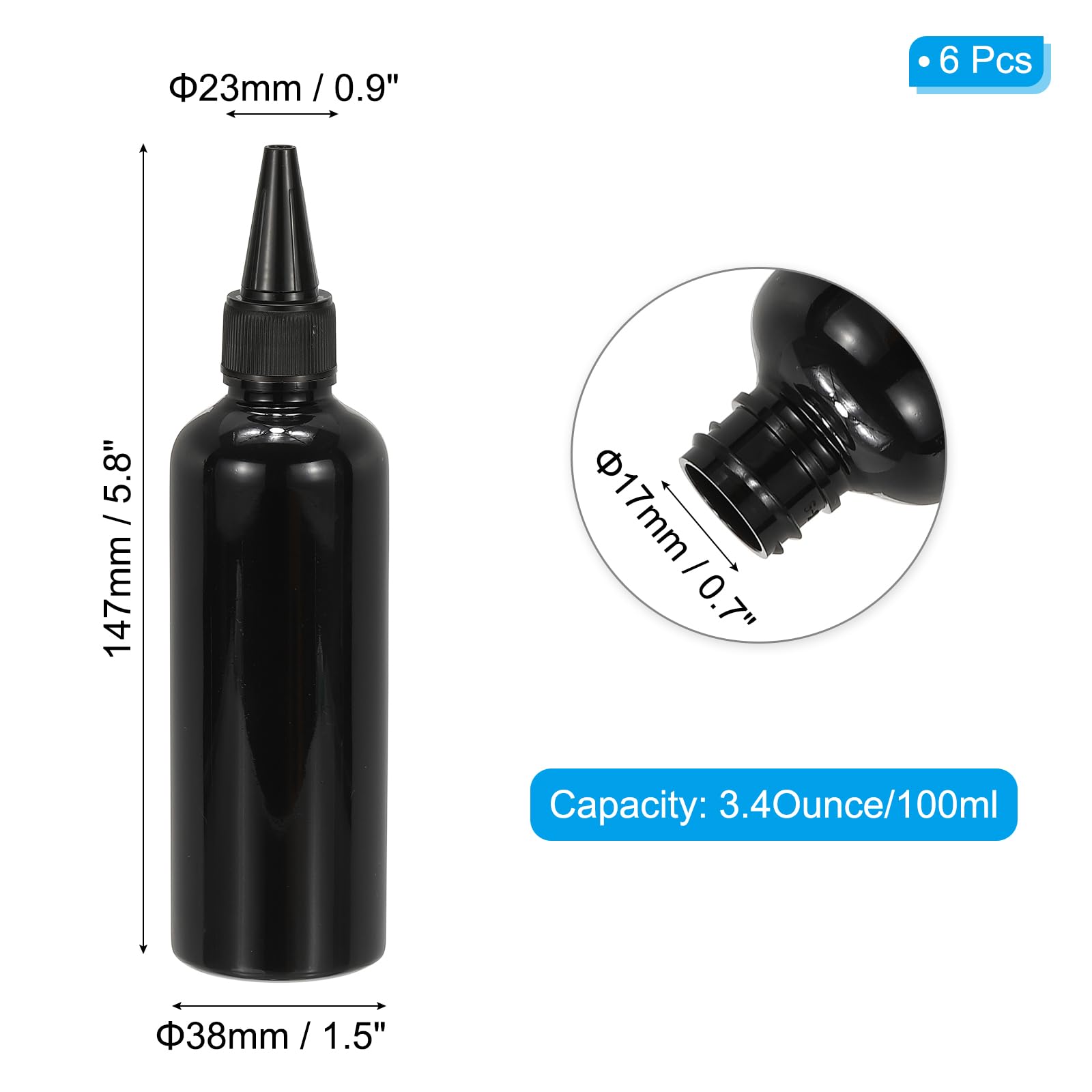 PATIKIL Plastic Applicator Bottle - Image 2