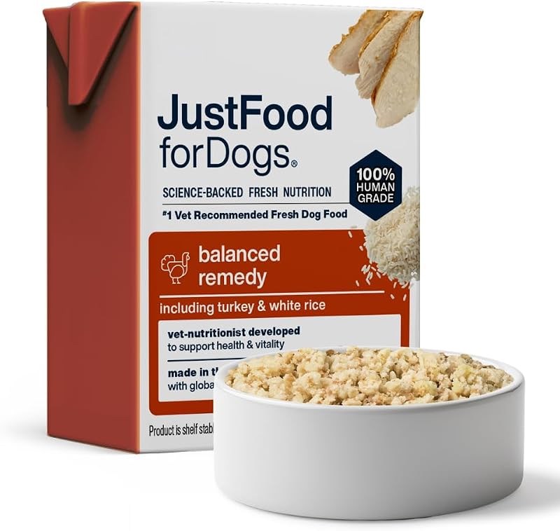 Ração úmida para cães JustFoodForDogs Pantry Fresh, refeição completa ou complemento, 354 g, pacote com 12