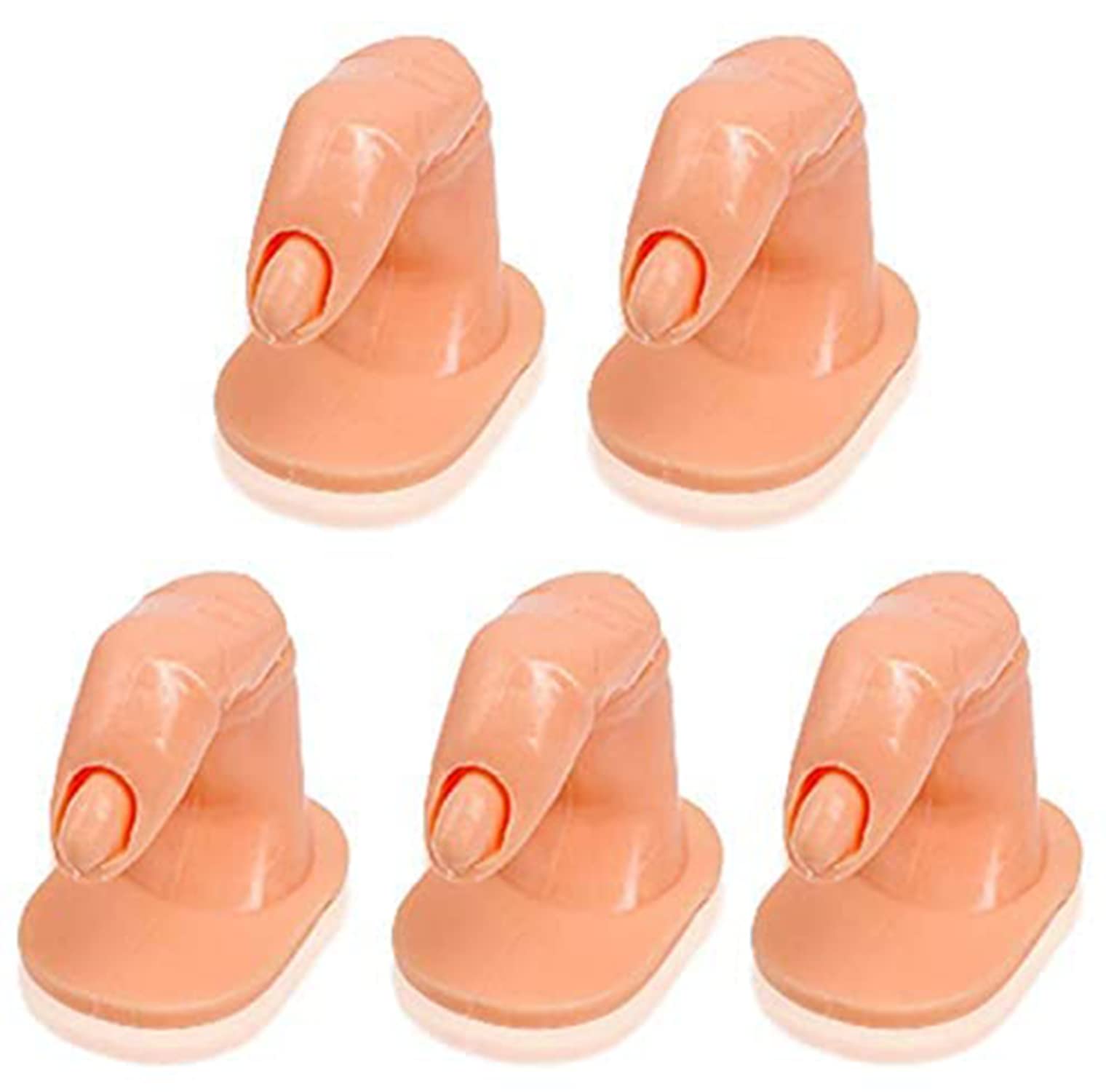 kira Manicure Fake Fingers for Acrylic Nail Practice Finger Nail And Art Training Display Decoration (Without Nails) (Pack Of 5)-picture-37
