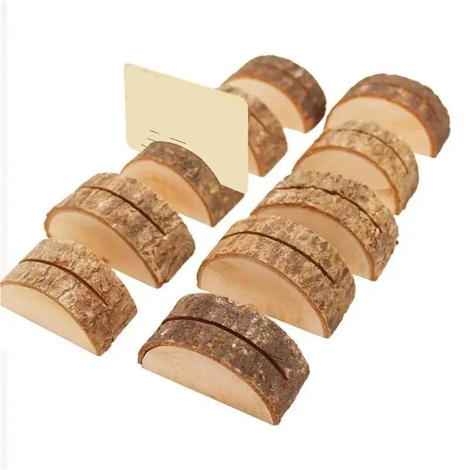 Memo-Clip-Halter, 50 Stück, Holzbasteln, Foto-Clips, natürliche Namensschilder, Platzhalter, Tischnummer, Vintage-Sitzkarte, Hochzeit, Party, DIY-Zubehör für Tische, Ladenanhänger, Büro, Hochzeit