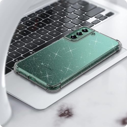 Vista 35 de KIOMY Funda transparente para Samsung Galaxy S22 5G a prueba de golpes con bolsas de aire, esquinas de diseño híbrido, parte trasera de Magnético