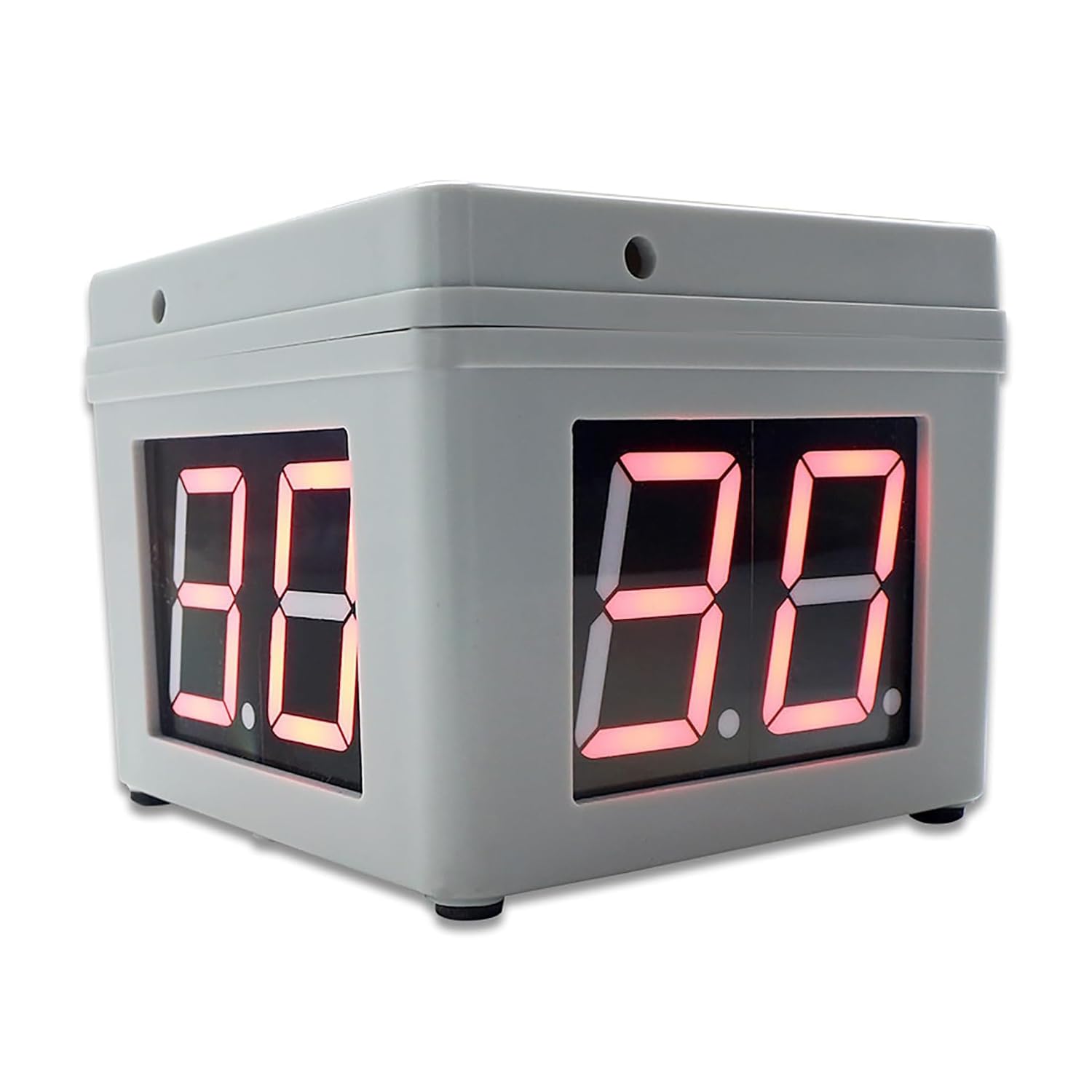 Grand Compteur de comptage, Affichage à 2 Chiffres 4 Pouces, minuterie de Tournoi de Poker à 4 côtés, 3 Couleurs, chronomètre à Compte à rebours, minuterie Cube, Tubes Lumineux LED pour Les compétit