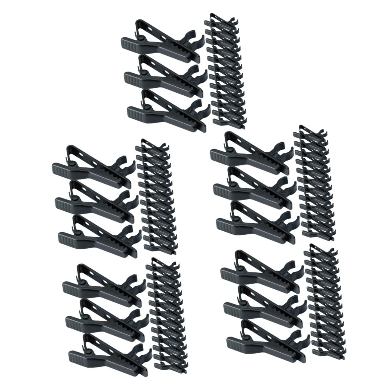 Toyvian 75piezas Soporte Micrófono De Clips De Hierro Para Micrófonos y Lavaliers Fijación Segura y Fácil Instalación Accesorios De Estudio Portátiles