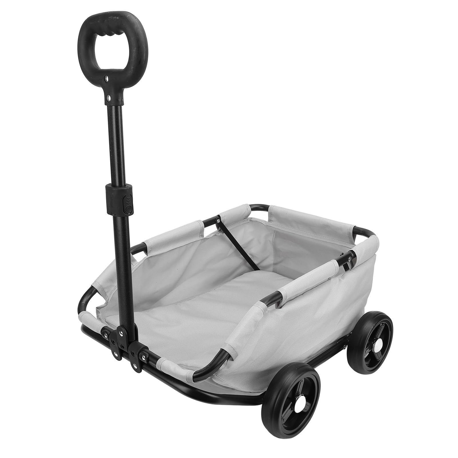 Wózek dla Psa Rolling Cat Carrier, Obciążenie 15,43 Funta, Przestronna Wentylacja, Wejście Pod Kątem 45 Stopni, Stalowa Rama z Tkaniny Oxford, z Uchwytem Pasa Bezpieczeństwa, do Podróży ze