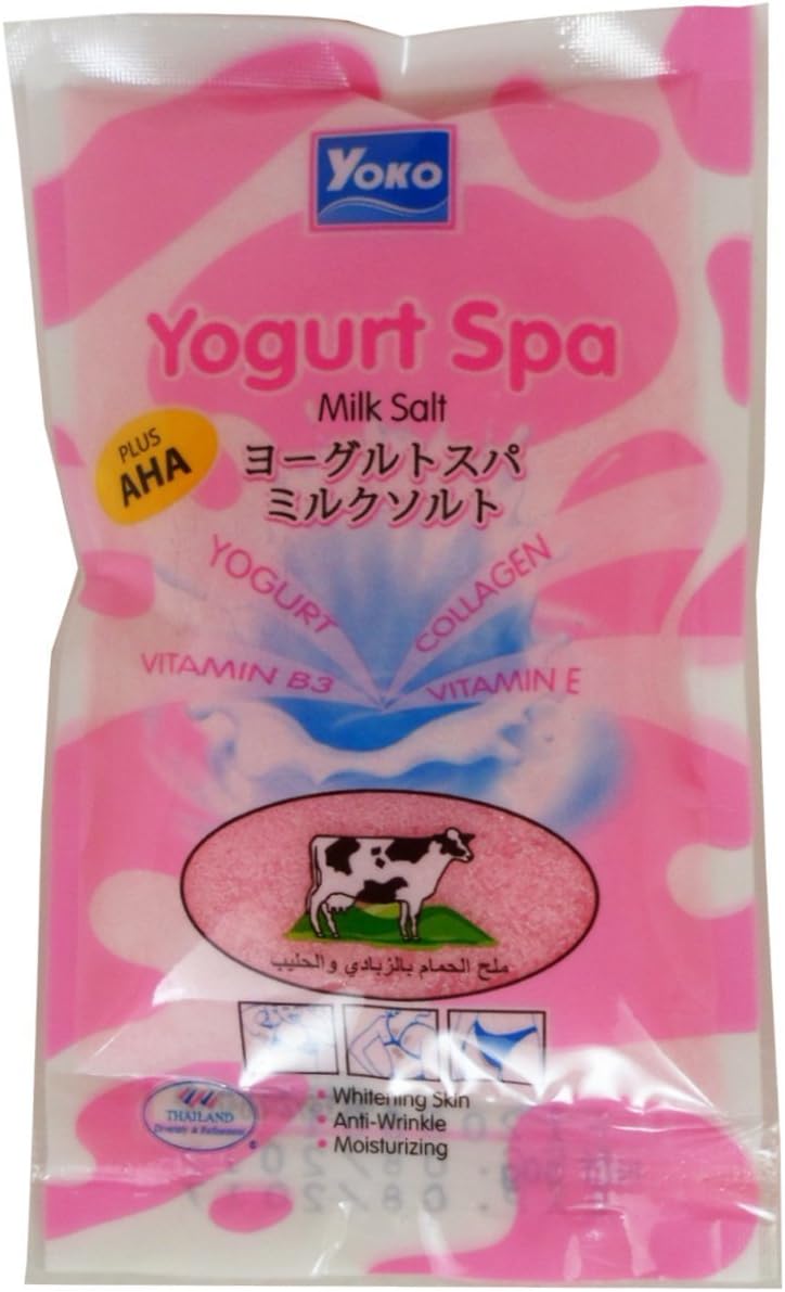 Spa Milk Salt Whitening Enriched Vitamin E, AHA Body Skin Care Net Wt 50 G (1.76 Oz) By Zixzax