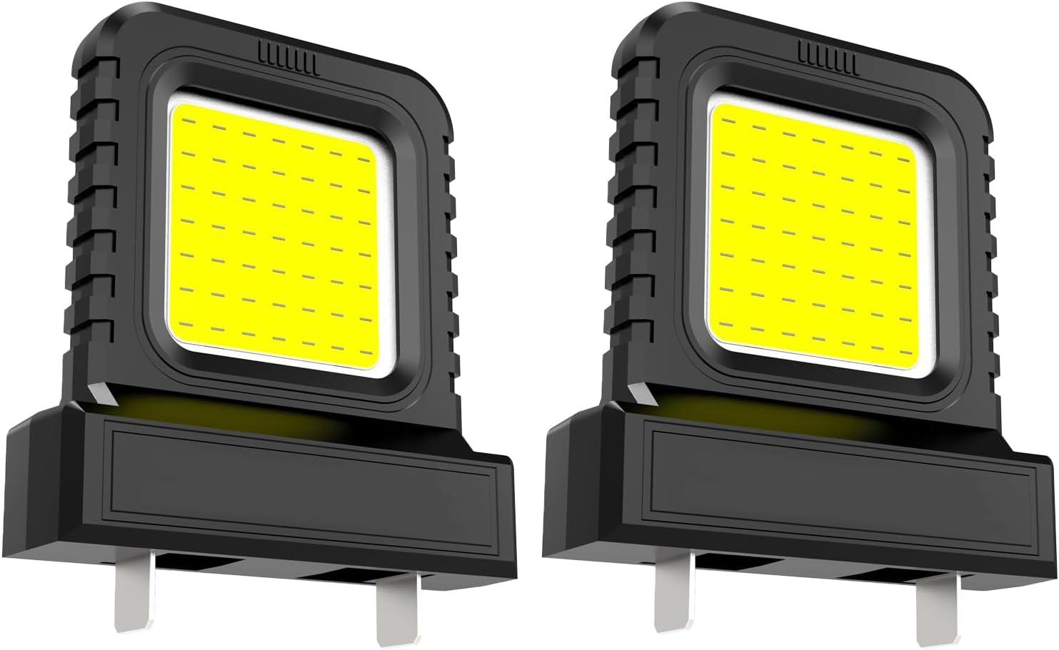14 W LED Work Light, 400 Lumen LED High Luminosity, IP67 Waterproof, Socket Spacing is Adjustable from 20.5 mm to 40.5 mm for All Batteries, Floodlight for Construction Site, Workshop, Car Repair