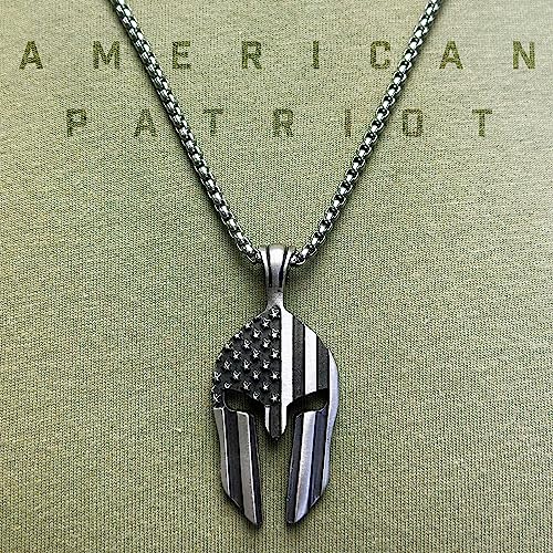 Gymish Lifestyle Workout Pendant Necklace, The Spartan Warrior Pendant, Self-Discipline, Hard Work, Dedication, Motivational Gift for Gym Lovers, Titanium Steel Necklace for Men4