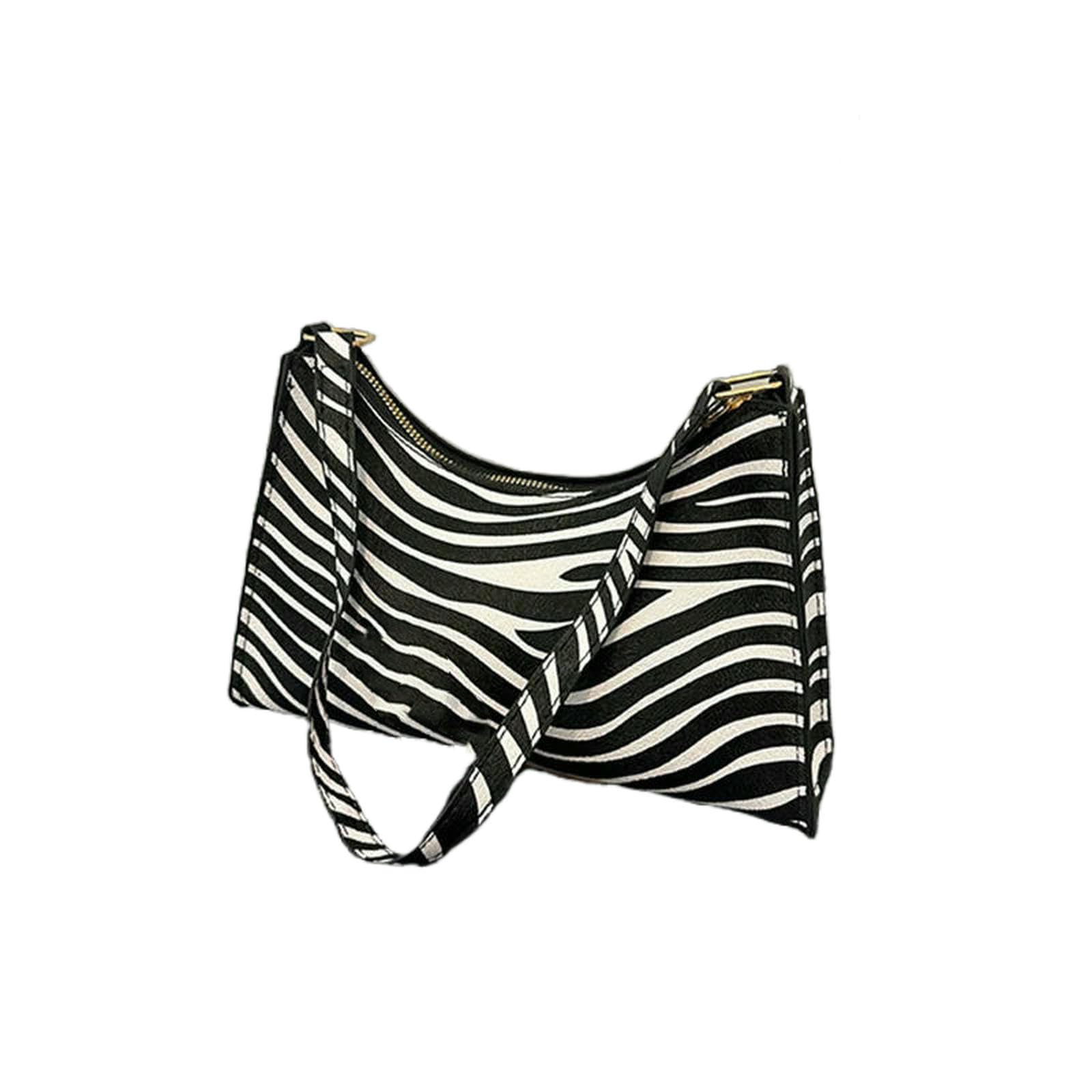 Gyios handbags for women Fashion Zebra Print Handbag Underarm Shoulder Bags Female Daily Purse-zebra