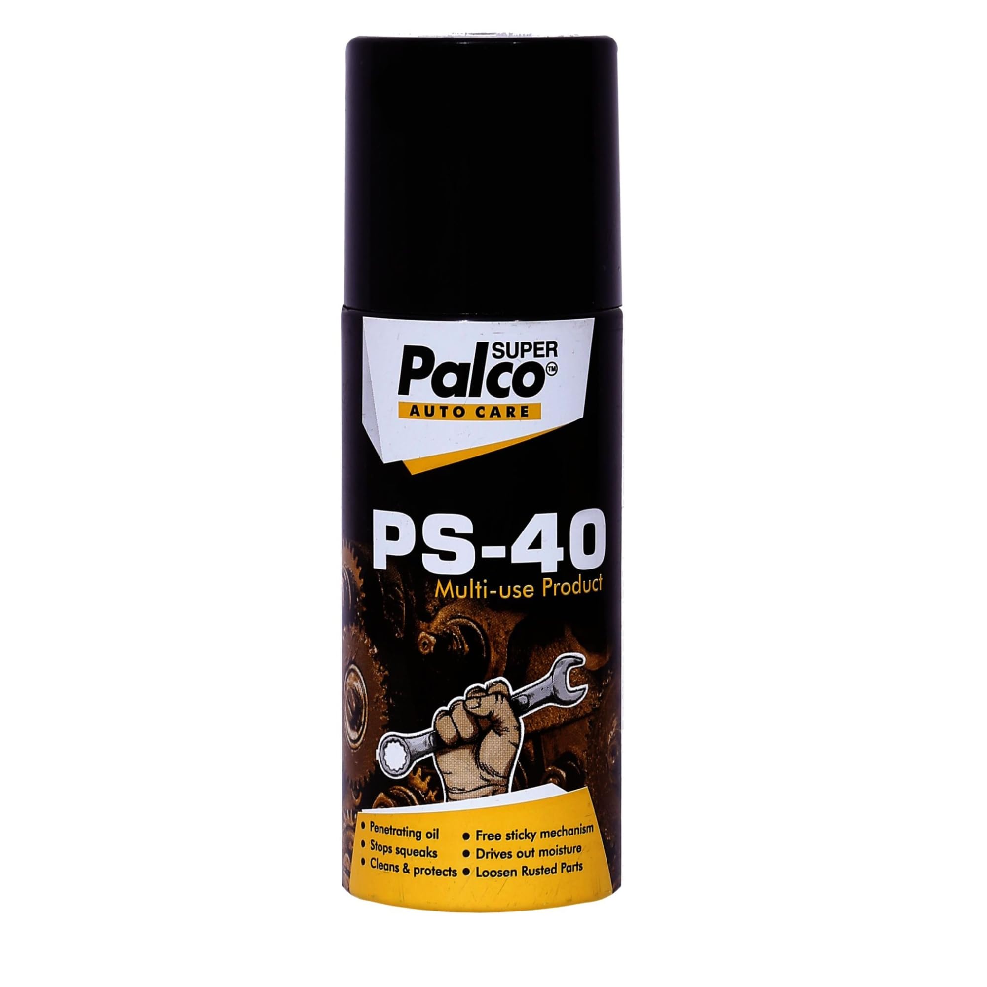 PALCO Auto Care PS-40 Multi Use Penetrating Oil 150ml (Pack of 1) Rust Remover Spray, Chain Lubricant for Bike, Loosens Rusted Parts Chain Cleaner, Silicone Spray for Jammed Nut Hinge Frozen Parts