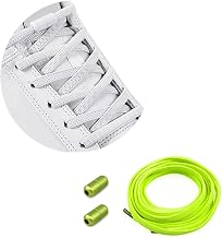 Elastic Rubber Laces with Metal Clasp for Adult Child - No Lacing/No Tie Silicone Laces, Sports Shoe Laces - No Tie for All Shoes