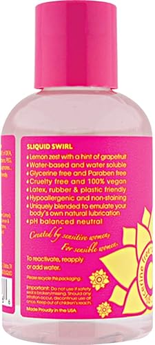 Miniatura 2 de Sliquid Swirl Lubricante Rosa Limonada 4.2oz Botella